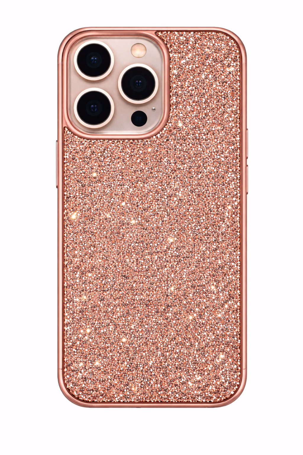 iPhone 15 Pro Max - Stone Diamond Case - Rose Gold